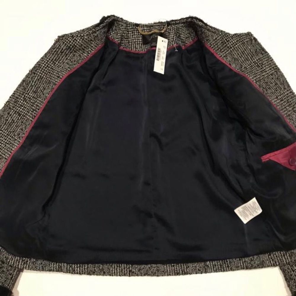 NWT. J. Crew lady jacket with trim Size 00 - Picture 4 of 7